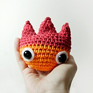 PATTERN Calcifer Crochet Fire Demon Amigurumi image 2