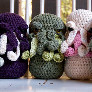 CROCHET PATTERN Cthulhu Crocheted Amigurumi image 5