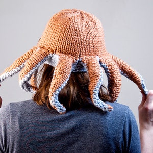 KNITTING PATTERN Knit Octopus Hat image 3