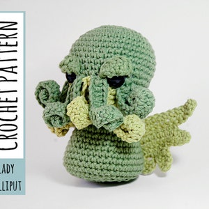 CROCHET PATTERN Cthulhu Crocheted Amigurumi image 1