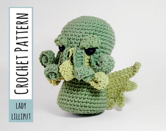 CROCHET PATTERN - Cthulhu Crocheted Amigurumi