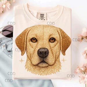 Labrador Hund Gesicht png, Glitter Hund Clipart, Glitter Lab Art, Hundeliebhaber png, Glam Labrador Druck, Haustier-Shirt png Design, Glitzer Hund