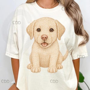 labrador puppy png, glitter dog clipart, cute labrador art, sparkle dog design, yellow lab png, dog lover shirt png, kawaii dog, pet gift