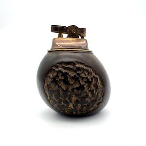 Vintage Flintlock Shape Lighter Wood & Metal Not Perfect