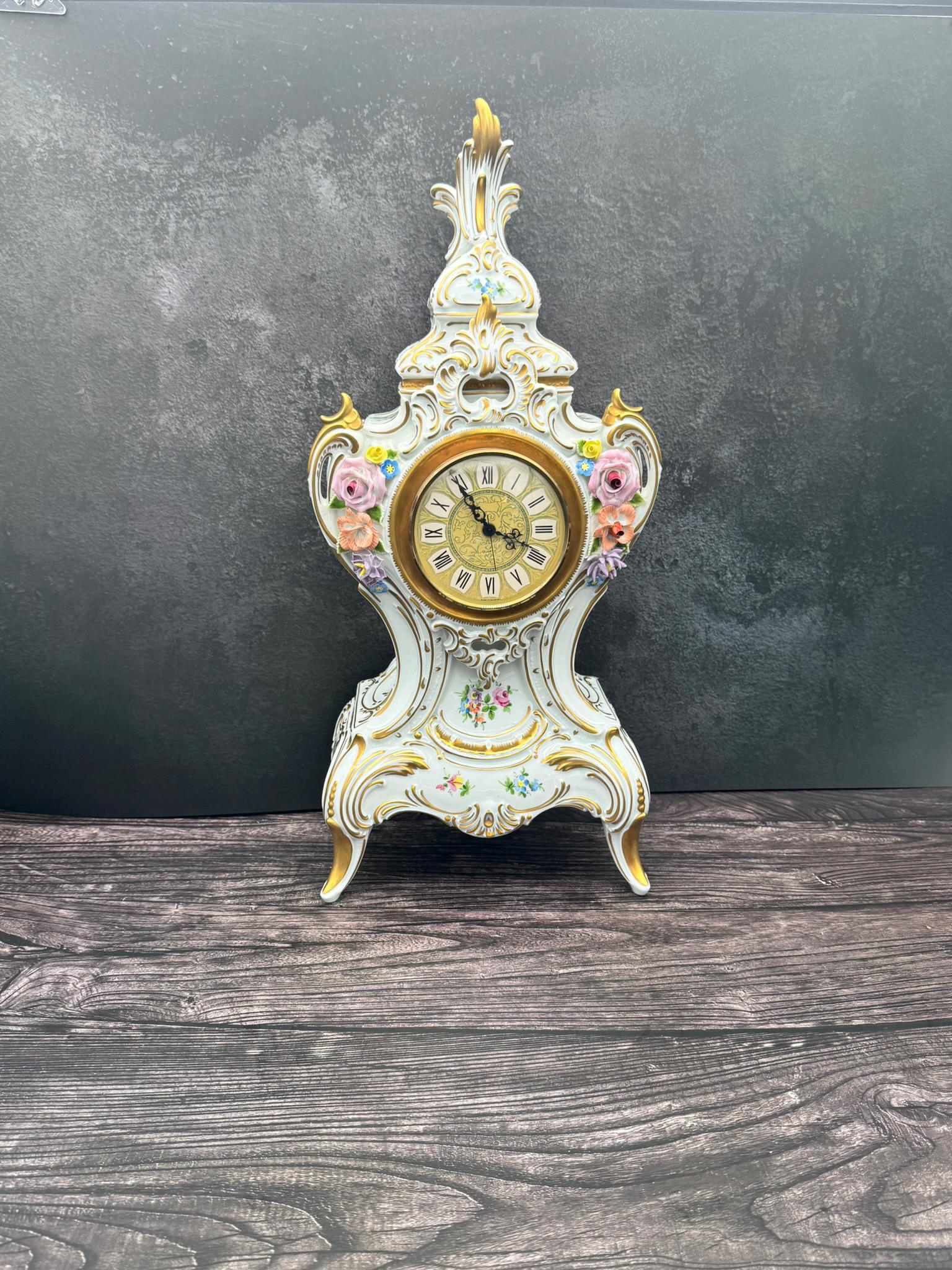 Dresden Porcelain Clock - Etsy