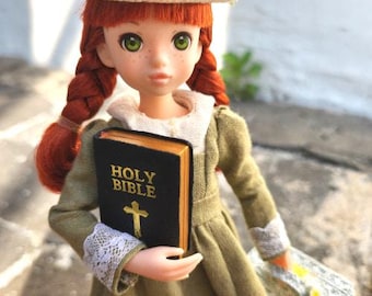 Melody Jane Puppenhaus Miniatur-Buch 'Heilige Bibel' Schwarz – Zubehör Für Puppenhaus, Kirche, Schule Im Maßstab 1:12 – 20x25 Mm