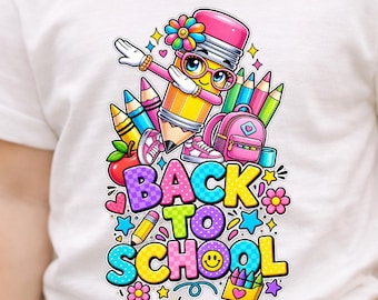 Personalized Back To School T Shirt, First Grade T Shirt, Back To School Shirt, Girl 1st Grade Tee, Kids  Age 7 Years, 5 Years,6 Years