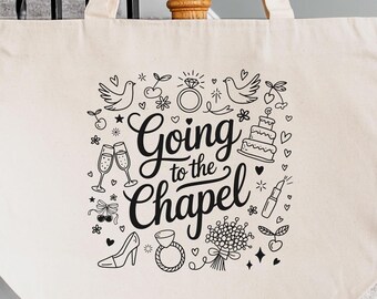 Bride Tote Bag: Wedding Party Gift, Cotton Canvas