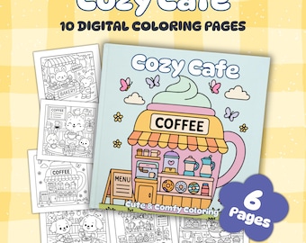 Łatwe kolorowanki ze zwierzętami, kolorowanka do druku Kawaii, słodkie łatwe wzory. Kolorowanki dla dorosłych i dzieci do pobrania w formacie pdf