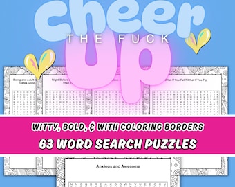 Swear Word Search Coloring Book: 63 Hilarious Adult Puzzles (Digital Download)