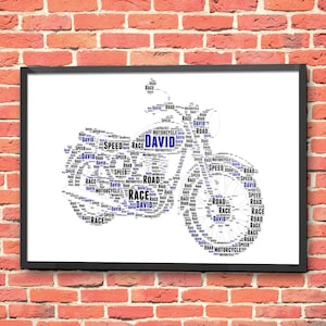 Personalised Motorcycle Biker Gift PRINTABLE Motorbike Rider Motorcyclist Gift - Motorcycle Club Wall Art- Digital Download Prints