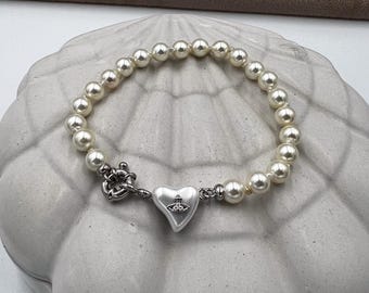 Pearl bracelet cosmos orb bracelet westwood style