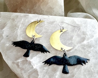 Blackbird Moon earrings