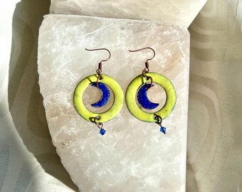 Kitschy Crescent Moon Earrings