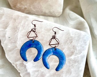 Speckled Blues Earrings