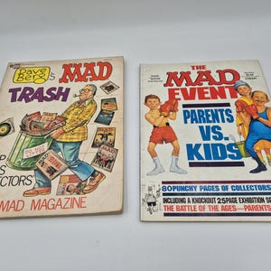 4 riviste MAD vintage, ottime condizioni, super speciali. Rare e da collezione. Rare.