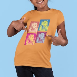 Retro Dolly Parton Kids Tee, Youth Pop Culture Shirt for Country Fans, Casual Wear, Dolly Parton Fans, Vintage Dolly Parton Shirt