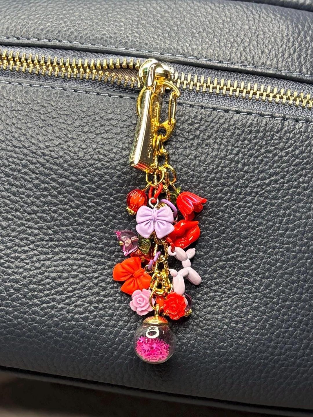 Charm For Keychains Colorful Charm Keychain Bundle – Set of 5 Cute Beaded Keychains ...