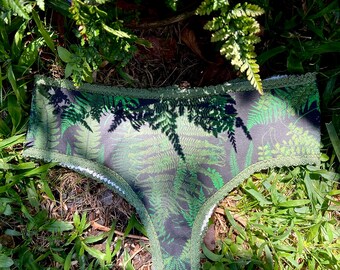 Fern Hipster Garden Panties Handmade by Spring 100% Organic Cotton Size Small