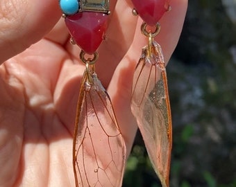 Dragonfly Fairy Wing Earrings