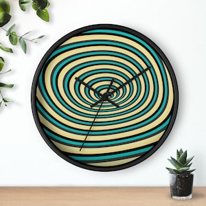 Abstract Spiral Wall Clock | Modern Home Decor, Unique Gift for Art Lovers, Minimalist Timepiece, Office Wall Art, Trendy Decor
