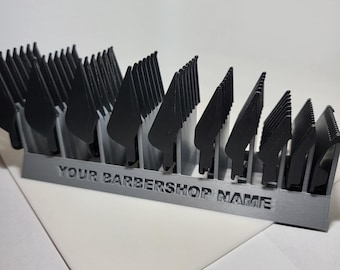 Wahl Clipper Guard Organizer: Modern Barber Display, Barber Accessories