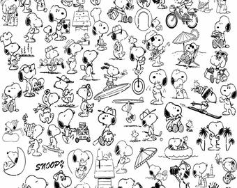 Snoopy Dog Svg Bundle - Snoopy Svg - Charlie Brown Svg - Peanuts Friends Svg - Comic Dog - Snoopy Png - Cute Snoopy Png - Digital Download