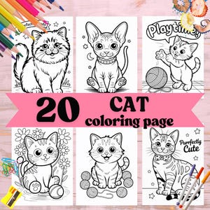 Cat coloring pages, Coloring pages with cats, Coloring pages with animals, Coloring pages for children, Coloring pages to print, Download