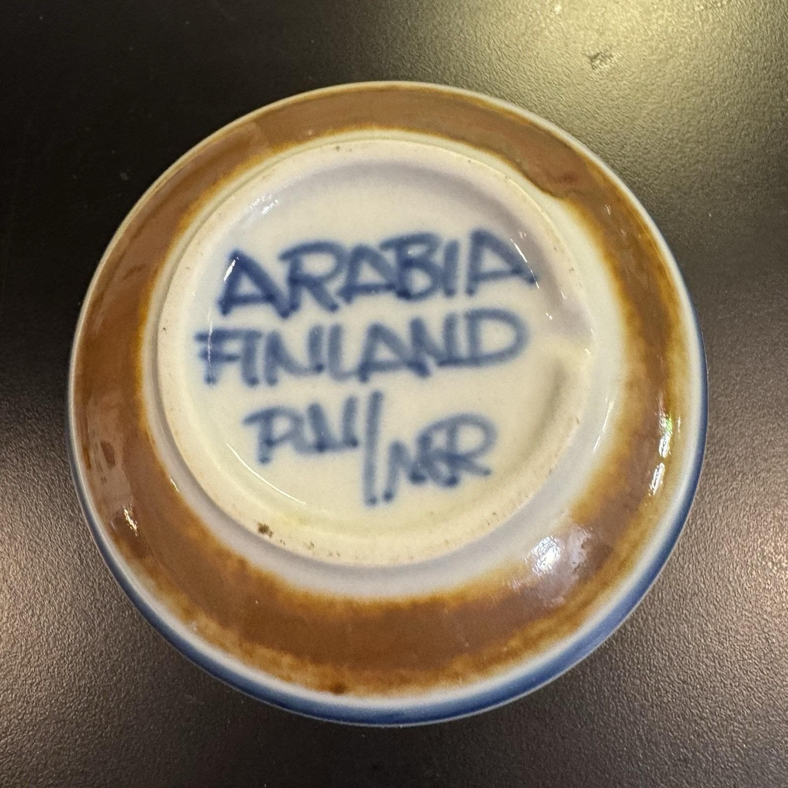 Arabia Finland Blue Bowl - Etsy