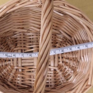 Mini and Small Child Wicker Baskets, Light Brown, Flower Girls, Weddings, Easter & Fancy Dress, Toddler Size image 13