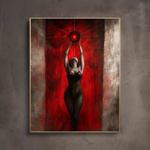 Ascension / Stampa artistica Surreal Dark Academia / Decorazione Librariancore / Poster da parete Moody Cottagecore / Arte bibliotecaria vintage Whimsigoth