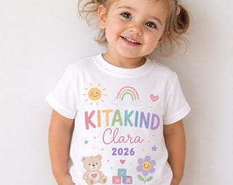 Geschenk Kita 2026 Kitakind Kindergarten Kind Kitakind Shirt Kindergartenkind T-Shirt Kitakind tshirt Kita Start Geschenk personalisiert