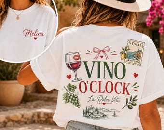 Italian Shirt Damen personalisiert mit Name, Italia Shirt, Italien Design Shirt, Italien Flag Shirt, Italien Shirt, Italy Shirt, Dolce Vita