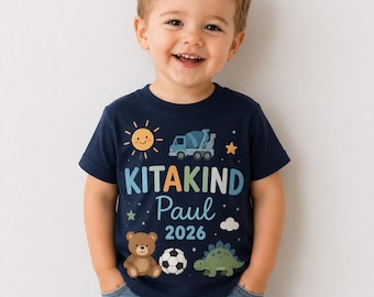 Geschenk Kita 2026 Kitakind Kindergarten Kind Kitakind Shirt Kindergartenkind T-Shirt Kitakind tshirt Kita Start Geschenk personalisiert