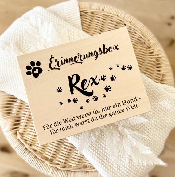 Geschenk Hundeliebhaber personalisiert Holz Tier Weihnachten Geschenkidee Hunde Erinnerungsgeschenk Andenken Hund Andenken Trauer Trost