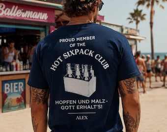 Malle Shirts Herren, Malle T Shirt 2026, Malle Party Shirt für JGA, Männertrip, Mallorca Urlaub, Boys Trip Shirt, Hot Sickpack Club, Party