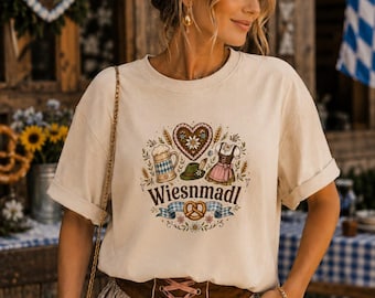 Oktoberfest Outfit Wiesn Volksfest Beer Shirt Oktoberfest T-Shirt Trachtenshirt Oktoberfest Shirt Oktoberfest T-Shirts Damen Bayern T-Shirt