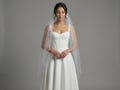 Cascade Wedding Fingertip Cathedral Veil: Soft Tulle Angel Cut Bridal Veil product logo