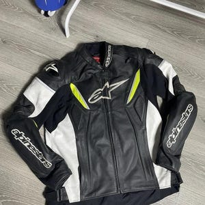 Alpinestars Motorbike Cowhide Leather Jacket New Alpinestars HyperEdge Racing Motorcycle Biker Jacket