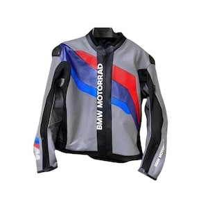 New BMW Motorrad Motorbike Cowhide Leather Jacket BMW Rallye Air Racing Motorcycle Biker Jacket