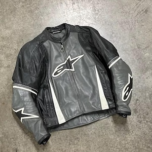 Alpinestars Motorbike Cowhide Leather Jacket New Alpinestars Shadow Velocity Racing Motorcycle Biker Jacket