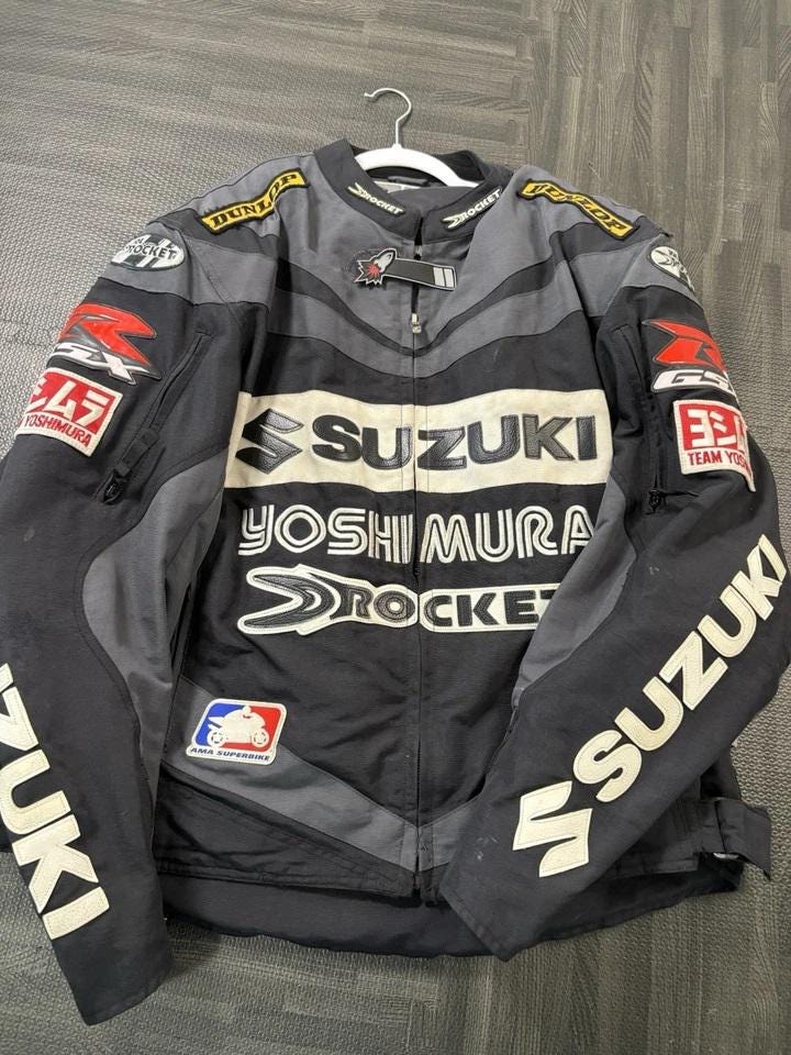 新品 スズキ ヨシムラ バイク用 牛革 レザージャケット スズキ GSX-R