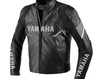 Neue YAMAHA Motorrad Lederjacke YAMAHA Moto Street Motorrad Biker Jacke