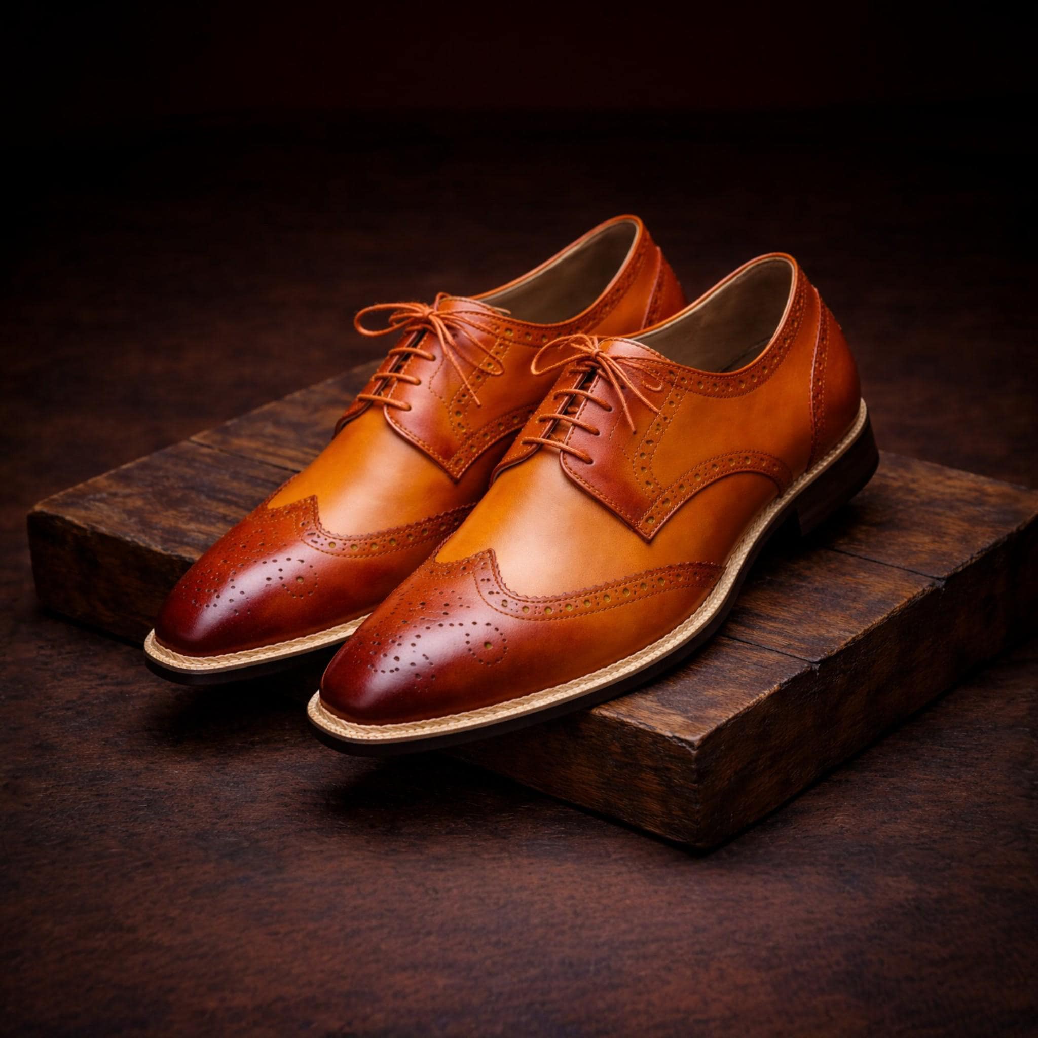 Genuine Spanish leather two tone colored derby lace up shoes Two Tone Derby Shoes - Etsy main image 2