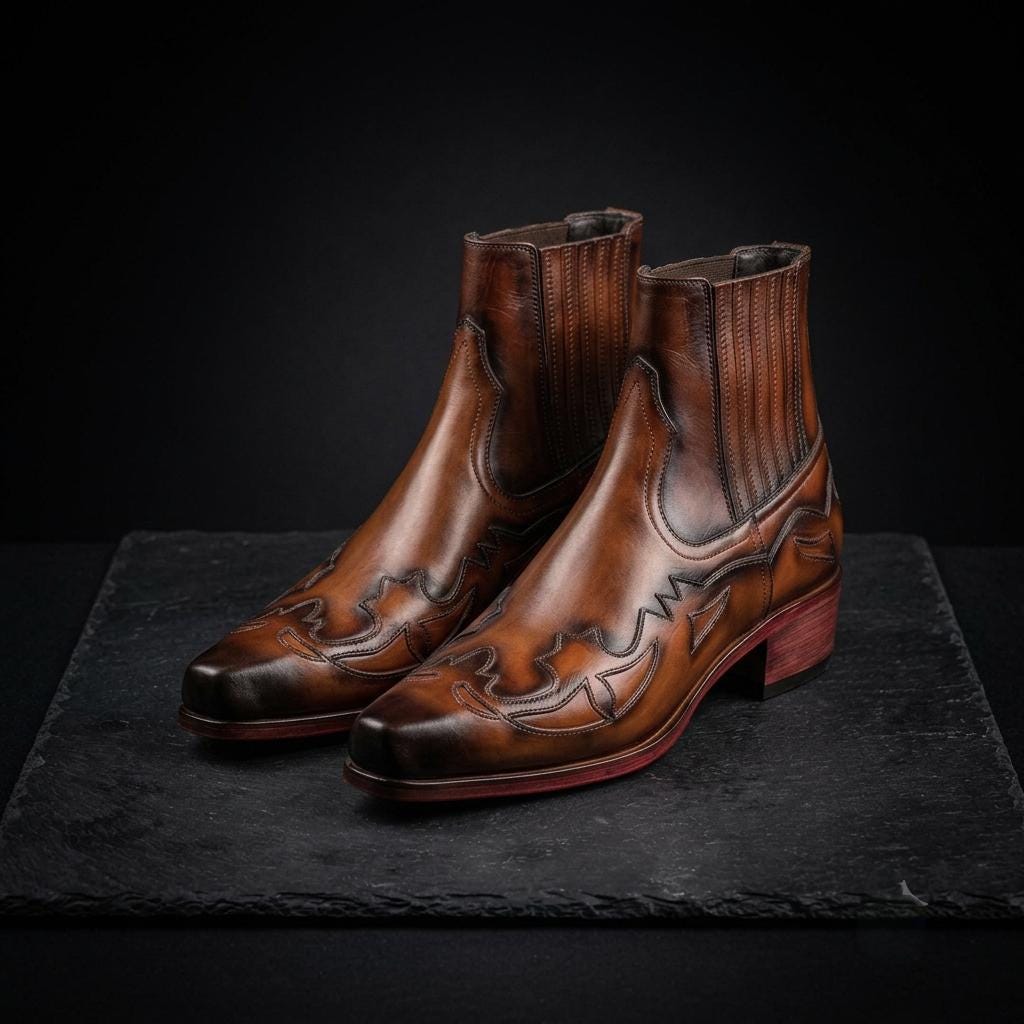 Flame Cowboy Boots - Etsy