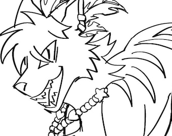 Furry Clean Sketch Commission