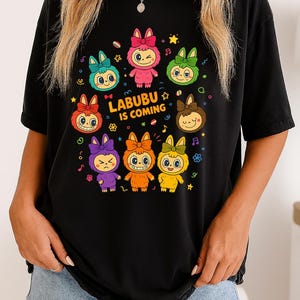 Labubu T-Shirt – Cute Kawaii Cartoon Character Tee, Soft and Stylish Gift for Her, Unique Labubu Design