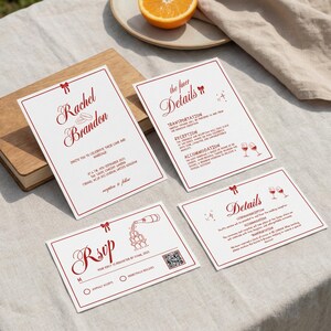 Bruiloftsuitnodigingssuite voor oud geld: luxe, elegante trouwbundel (canvasjabloon)