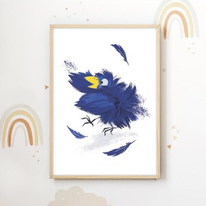 Póster infantil "Cuervo" para imprimir