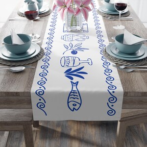 Greece table cloth - Etsy 日本